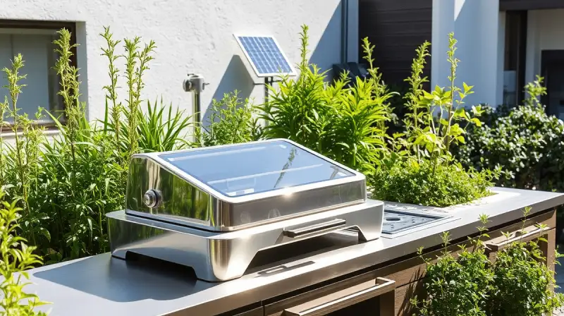 Solargartenküche für nachhaltiges Outdoor-Kochen