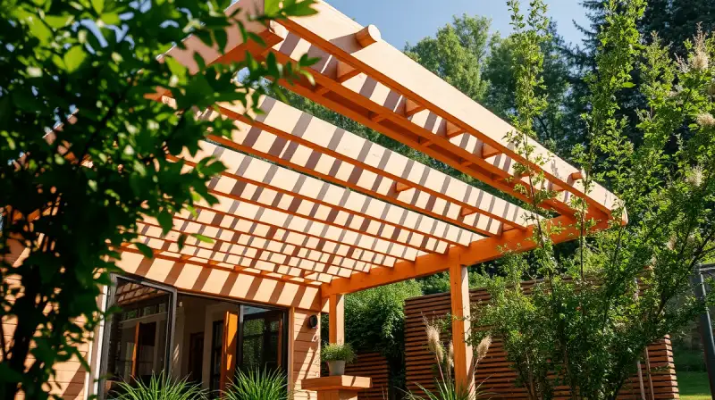 Terrassenüberdachung aus Holz