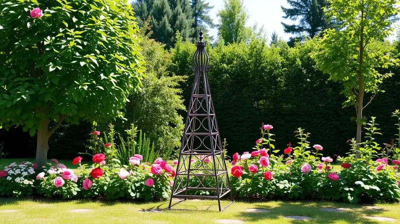 Garten-Obelisken als majestätische Rankhilfen