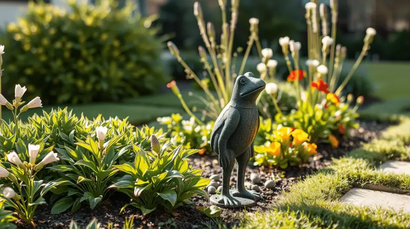 Tierstatuen als Blickfang im Garten