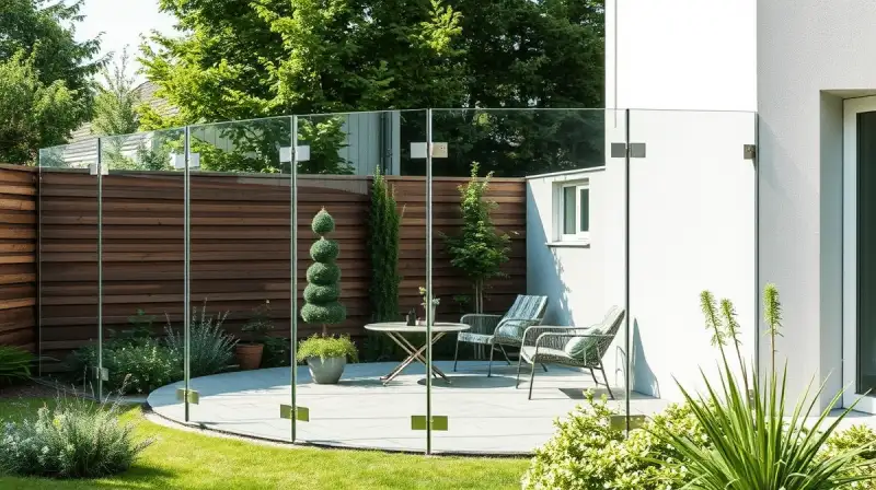 Moderner Sichtschutz aus Glas