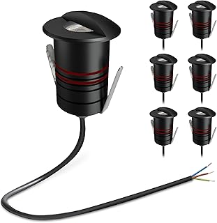 SSC-LUXon JAVO 6er Set Boden Einbaustrahler Aussenbereich IP67 warmweißes Licht Ø 47mm – Wegleu…