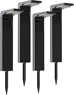 OUSFOT Solarstrahler für außen Garten [4 Stück] IP65 Wasserdicht Wegeleuchten Solar Strahler A…