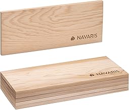 Navaris 6X Zedernholz Grillbretter zum Grillen – 35 x 14cm – Grill Zedernholzbrett Set – BBQ Gril…