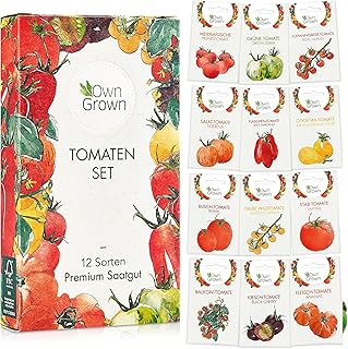 Tomaten Samen Set : 12 Sorten Tomatensamen für Garten und Balkon – Tomaten Anzuchtset – Toma…