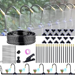 360° verstellbare schlauch garden bewässerungssystem garten-nebel-set,für terrasse pflanzenspr…
