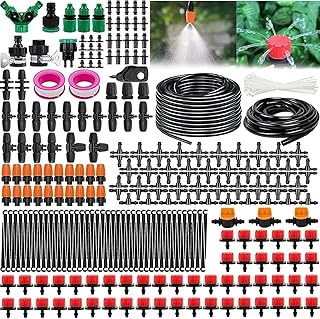 Garten BewässerungsSystem, 340Pcs Garten Bewässerung Kit,55M+15M Bewässerungsrohre,Automatik T…