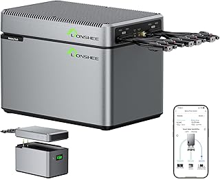 Balkonkraftwerk mit Speicher, PV-HUB EMS Speichersystem, 1600W PV-Eingangsleistung (2×800W), 102…