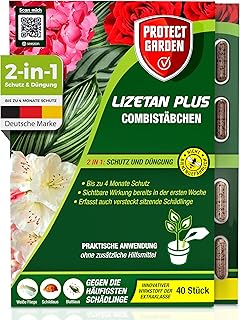PROTECT GARDEN Lizetan Plus Combistäbchen, Langzeit-Schädlingsfrei und Premium-Dünger in Einem…