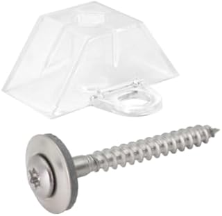 100 Abstandhalter 76/18 Trapez + Spenglerschrauben 4,5×55 TX20 EPDM 15mm A2 V2A Edelstahl zur Bef…