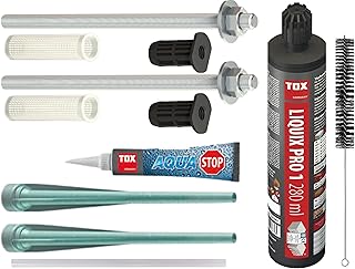 TOX Thermo Proof 12x400mm Markisenbefestigung Edelstahl A4 Set, Wärmebrückenfreie Schwerlast-Mo…