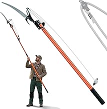 DEUBA® Teleskop Astsäge 2in1 Nylon Seilzug max. Arbeitshöhe 4 Meter Astschere Baumsäge Garten…