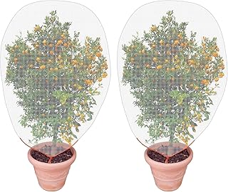 2 Stück 1 * 1.5M Obstbaum Netz für Kirschbaum mit Seitenreißverschluss und Seil, Bug Barrier N…