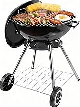 Tragbare Holzkohlegrills – 45,7 cm kompakte Tischgrills, isolierte Deckelgrills, Camping, Pickn…