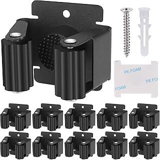 Hejo 10 Stück Gerätehalter, Besenhalterung Wand, Besenhalter Wand, Gartengerätehalter, Edelsta…