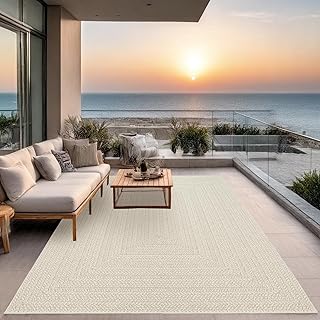 the carpet Kansas Outdoor Teppich – Wetterfester Indoor & Outdoor Teppich im Jute-Look für Bal…