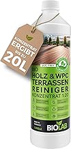 BIOLAB Holz & WPC Terrassen Reiniger Konzentrat 1:20 (1 Liter) Terrassenreiniger, Holzreiniger, W…