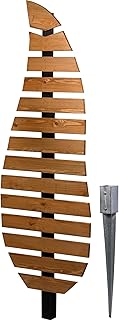 dobar® Green Label Rankhilfe Komplexus in Blattform zweifarbig aus Holz – Rankgerüst stehend mi…