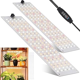 2Stück Pflanzenlampe LED Vollspektrum, Pflanzenlicht mit 270 LEDs, Pflanzenleuchte Wachsen licht…