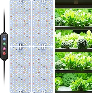 4er-Pack 40W LED Pflanzenlampe, 768 LEDs Vollspektrum Pflanzenlicht für Zimmerpflanzen, Pflanzen…