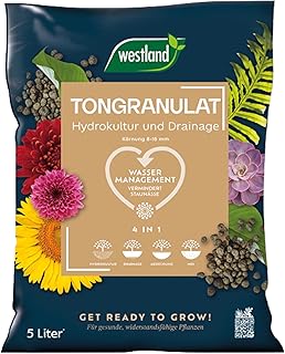 Westland Tongranulat, 5 l – Pflanzgranulat ideal für Hydrokultur, Drainage Substrat ohne chemi…