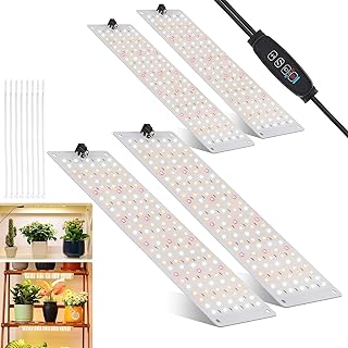 4Stück Pflanzenlampe LED Vollspektrum, Pflanzenlicht mit 540 LEDs, Pflanzenleuchte Wachsen licht…