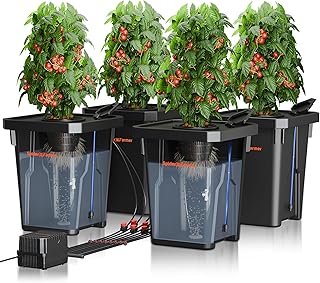 Spider Farmer DWC Hydrokultur Anbausystem mit 27 Liter/7 Gallonen Tiefwasserkultur, Neues Dreieck…
