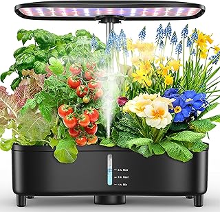 Hydroponic System 15 Pods, Smartes Indoor Garten System mit Aeroponik-Technologie für 3x schnell…