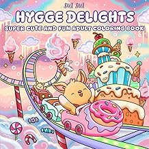 Hygge Delights – Super Cute and Fun Adult Coloring Book: Featuring Adorable Animal Characters Eng…