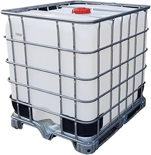 1000 l IBC Container Wassertank auf Stahlpalette ohne Auslauföffnung