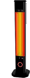 Infrarot Heizstrahler 2000W 8 Stufen, 2-in-1 Infrarot Wandmontage Standgerät, IP65, Fernbedienun…
