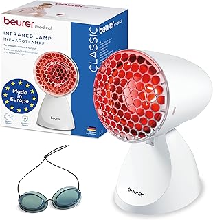 Beurer IL 11 Infrarotlampe mit Schutzgitter, Medizinprodukt mit wohltuender Wärme zur Anwendung …