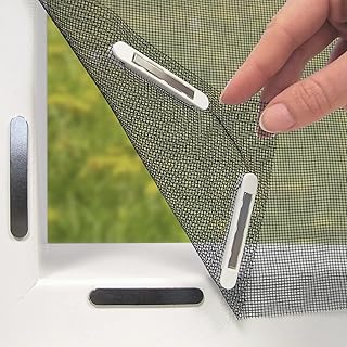 EASYmaxx Fliegengitter für Fenster mit Magic Click | Moskitonetz individuell zuschneidbar für a…