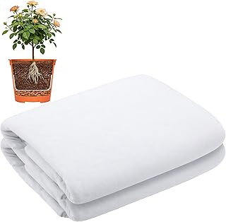 GIONAR 4m x 1.5 m Filtervlies für Pflanztöpfe -Schneidbar Plüsch für Blumentöpfe -150g/m² P…