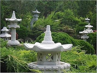 Vogelhaus japanische Steinlaterne Gartendeko