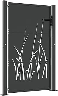 vidaXL Gartentor, Gartentür mit Gras-Design, Abschließbar Hoftor Eingangstor für Garten Terras…