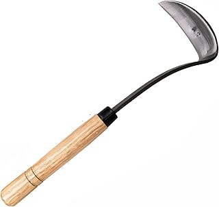 Japanisches Gartenwerkzeug- Handhacke/Sicherheit Sichel ist perfekt zum Jäten und Kultivieren (S…