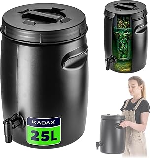 KADAX Fass zur Herstellung von Organischem Dünger, Düngerfass aus Kunststoff, Düngertank Behä…