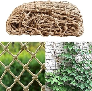 Natürliche Jute-Spalierschnur, Outdoor-Pflanzenstütznetz, Garten-Rankpflanze, natürliches Netz…
