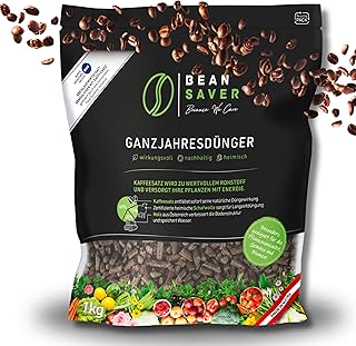 BeanSaver® Dünger aus Kaffeesatz [ganzjährig] natürlicher Langzeitdünger mit Schafwolle | or…