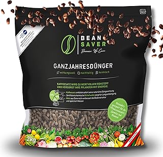 BeanSaver® Dünger aus Kaffeesatz [ganzjährig] natürlicher Langzeitdünger mit Schafwolle | or…