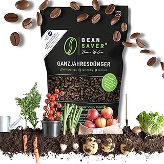 BeanSaver® Dünger aus Kaffeesatz [ganzjährig] natürlicher Langzeitdünger mit Schafwolle | or…
