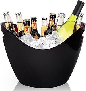 8L Eiseimer Champagner Eimer,Eis Eimer,Weinkühler Sektkühler,große Eiskübel, Küchenobst und …
