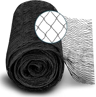 Xcelenze – 2x5m Teichnetz feinmaschig (18x18mm) robust, witterungs- & UV beständig Schwarz | Vog…
