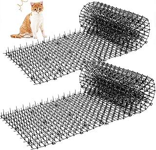 Kyrieval 30 x 200 cm Dornengitter Gegen Katzen, Katzengitter, Katzenabwehrmatte, Katzenabwehr Gar…