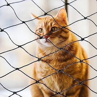 Katzennetz für Balkon Fenster Drahtverstärkt Katzenschutznetz Robustes Katzengitter Schutznetz …