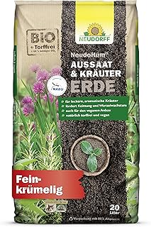 Neudorff NeudoHum AussaatErde und KräuterErde 20L – Anzuchterde für Samen – natürlich torffrei…