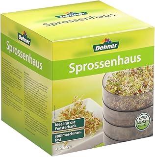 Dehner Sprossenhaus, zur Anzucht von Keimsprossen, mit 4 Schalen