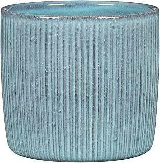 Scheurich Solido Linea, Blumentopf aus Keramik, Farbe: Lagoon, 21,2 cm Durchmesser, 19,3 cm hoch,…