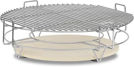 BBQ-Toro flexibles Kochsystem für Kamadogrill Ø 52 cm | Edelstahl Grillaufsatz 3 Ebenen mit Gri…
